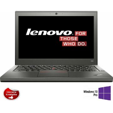 Laptop Refurbished cu Windows X240 i5-4300U 1.90GHz up to 2.90GHz 8GB DDR3 128GB SSD 12.5 inch HD Webcam Windows 10 Professional Preinstalat