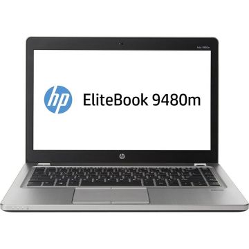 Laptop Refurbished EliteBook Folio 9480m Intel Core I7-4600U 2.1 GHz up to 3.3 GHz 8GB DDR3 256GB SSD 14inch 1600x900 Webcam