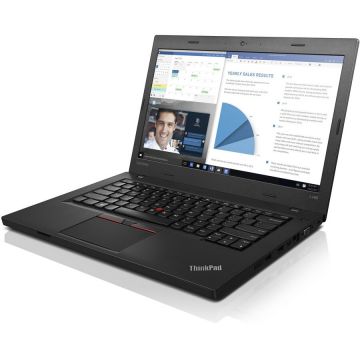 Laptop Refurbished ThinkPad L460 Intel Core  i3-6100U  2.30 GHz 8GB DDR4 128GB SSD 14 FHD Webcam