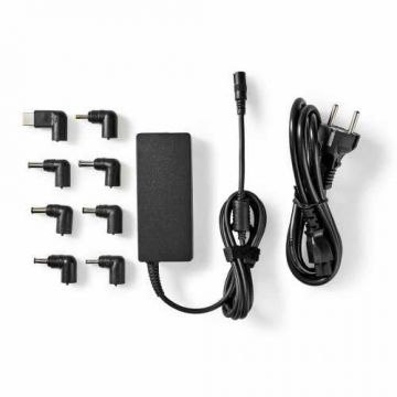 Alimentator universal pentru Laptop Nedis, 65W, iesire 15V - 20V   4A, 8 conectori