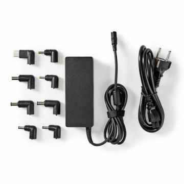 Alimentator universal pentru Laptop Nedis, 90W, iesire 15V - 20V   6A, 8 conectori