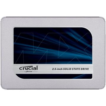 CRUCIAL MX500 2TB SSD  2.5'' 7mm  SATA 6 Gb/s  Read/Write: 560/510 MB/s  Random Read/Write IOPS 95k/90k  with 9.5mm adapter