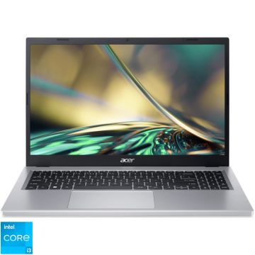 Laptop Acer 15.6'' Aspire 3 A315-510P, FHD, Procesor Intel® Core™ i3-N305 (6M Cache, up to 3.80 GHz), 8GB DDR5, 512GB SSD, GMA UHD, No OS, Pure Silver Laptop Acer 15.6'' Aspire 3 A315-510P, FHD, Procesor Intel® Core™ i3-N305 (6M Cache, up to 3.80 GHz), 8GB DDR5, 512GB SSD, GMA UHD, No OS, Pure Silver