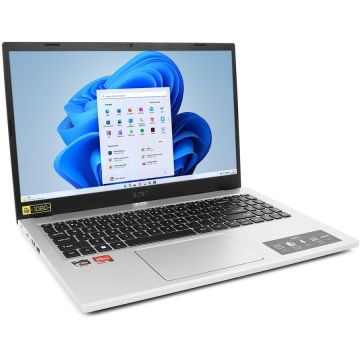 Laptop Aspire 3 FHD 15.6 inch AMD Ryzen 5 7520U 8GB 512GB SSD Windows 11 Home Pure Silver