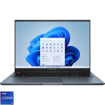 Laptop ASUS 16'' Vivobook Pro 16 OLED K6602VV, 3.2K 120Hz, Procesor Intel® Core™ i9-13900H (24M Cache, up to 5.40 GHz), 16GB DDR5, 512GB SSD, GeForce RTX 4060 8GB, Win 11 Pro, Quiet Blue, 3Yr