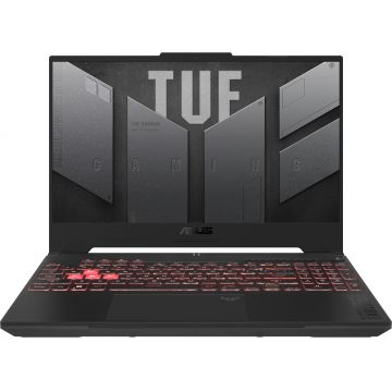 Laptop ASUS Gaming 15.6'' TUF A15 FA507NU, FHD 144Hz, Procesor AMD Ryzen™ 7 7735HS (16M Cache, up to 4.75 GHz), 16GB DDR5, 512GB SSD, GeForce RTX 4050 6GB, No OS, Jaeger Gray