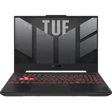 Laptop ASUS Gaming 15.6'' TUF A15 FA507NU, FHD 144Hz, Procesor AMD Ryzen™ 7 7735HS (16M Cache, up to 4.75 GHz), 8GB DDR5, 512GB SSD, GeForce RTX 4050 6GB, No OS, Mecha Gray