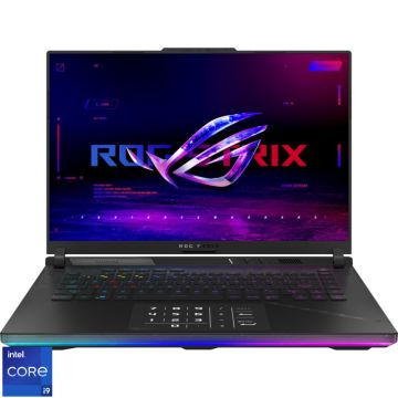 Laptop ASUS Gaming 16'' ROG Strix SCAR 16 G634JY, QHD+ 240Hz Mini LED G-Sync, Procesor Intel® Core™ i9-13980HX (36M Cache, up to 5.60 GHz), 32GB DDR5, 1TB SSD, GeForce RTX 4090 16GB, No OS, Off Black, 3Yr
