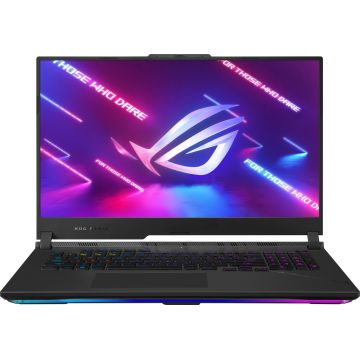 Laptop ASUS Gaming 17.3'' ROG Strix SCAR 17 G733PZ, QHD 240Hz, Procesor AMD Ryzen™ 9 7945HX (64M Cache, up to 5.4 GHz), 32GB DDR5, 2TB SSD, GeForce RTX 4080 12GB, No OS, Off Black, 3Yr