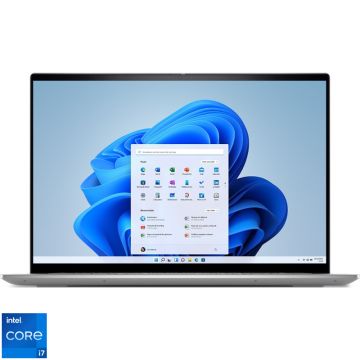 Laptop DELL 16'' Inspiron 5620, FHD+, Procesor Intel® Core™ i7-1255U (12M Cache, up to 4.70 GHz), 16GB DDR4, 512GB SSD, Intel Iris Xe, Win 11 Pro, Platinum Silver, 3Yr CIS