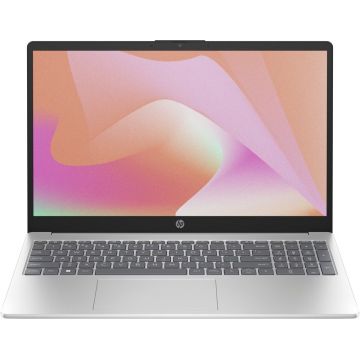 Laptop HP 15.6'' 15-fc0025nq, FHD IPS, Procesor AMD Ryzen™ 5 7520U (4M Cache, up to 4.3 GHz), 8GB DDR5, 256GB SSD, Radeon 610M, Free DOS, Silver