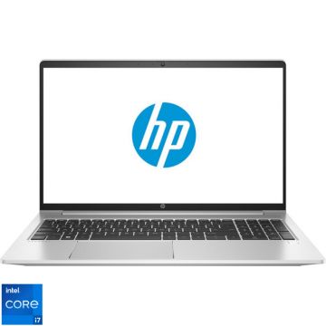 Laptop HP 15.6'' ProBook 450 G9, FHD IPS, Procesor Intel® Core™ i7-1255U (12M Cache, up to 4.70 GHz), 16GB DDR4, 512GB SSD, Intel Iris Xe, Free DOS, Silver