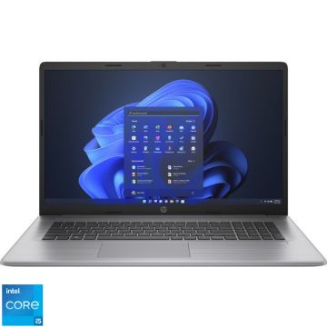 Laptop HP 17.3'' 470 G9, FHD IPS, Procesor Intel® Core™ i5-1235U (12M Cache, up to 4.40 GHz, with IPU), 16GB DDR4, 512GB SSD, Intel Iris Xe, Win 11 Pro, Silver