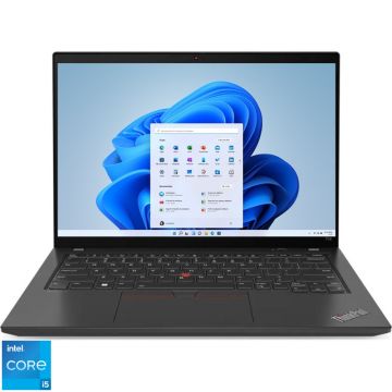 Laptop Lenovo 14'' ThinkPad T14 Gen 4, WUXGA IPS, Procesor Intel® Core™ i5-1335U (12M Cache, up to 4.60 GHz), 16GB DDR5, 512GB SSD, Intel Iris Xe, Win 11 Pro, Thunder Black