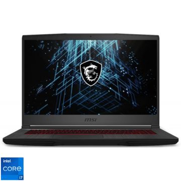 Laptop MSI Gaming 15.6'' GF63 Thin 11UCX, FHD 144Hz, Procesor Intel® Core™ i7-11800H (24M Cache, up to 4.60 GHz), 16GB DDR4, 512GB SSD, GeForce RTX 2050 4GB, No OS, Black