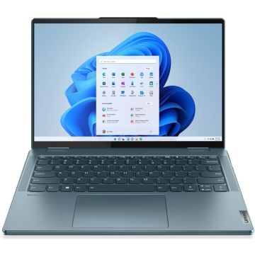 Laptop Yoga 7 14ARB7 2.8K 14 inch AMD Ryzen 5 6600U 16GB 512GB SSD Windows 11 Home Stone Blue