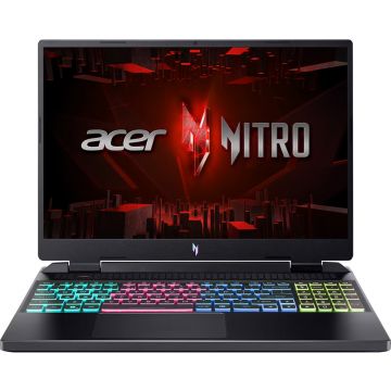 Laptop Acer Gaming 16'' Nitro 16 AN16-41, WUXGA IPS 165Hz, Procesor AMD Ryzen™ 7 7735HS (16M Cache, up to 4.75 GHz), 16GB DDR5, 512GB SSD, GeForce RTX 4050 6GB, No OS, Black