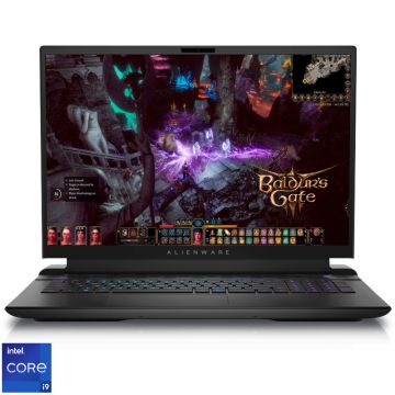 Laptop Alienware Gaming 18'' m18 R1, QHD+ 165Hz, Procesor Intel® Core™ i9-13980HX (36M Cache, up to 5.60 GHz), 64GB DDR5, 2TB SSD, GeForce RTX 4090 16GB, Win 11 Pro, Dark Metallic Moon, 3Yr BOS