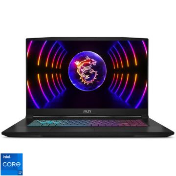 Laptop MSI Gaming 17.3'' Katana 17 B13VGK, FHD 144Hz, Procesor Intel® Core™ i7-13700H (24M Cache, up to 5.00 GHz), 16GB DDR5, 1TB SSD, GeForce RTX 4070 8GB, Free DOS, Black