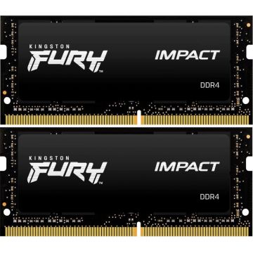 Memorie Notebook Kingston Fury Impact 16GB(2 x 8GB) DDR4 3200Mhz Memorie Notebook Kingston Fury Impact 16GB(2 x 8GB) DDR4 3200Mhz