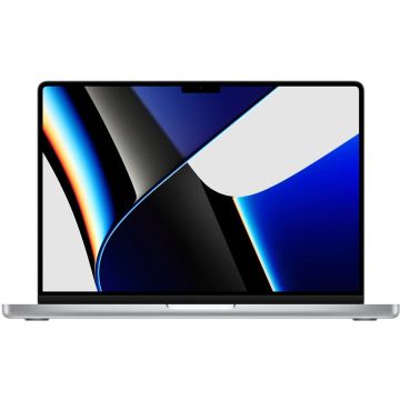 Apple Laptop Apple MacBook Pro 14 (2021) cu procesor Apple M1 Pro, 8 nuclee CPU and 14 nuclee GPU, 16GB, 512GB SSD, Argintiu