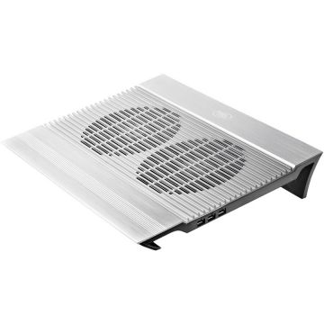 Deepcool Deepcool N8, structura din aluminiu si plastic, dimensiune notebook: 17 (maxim), dual 140mm fans (1