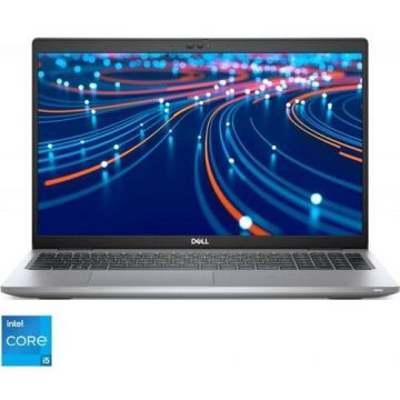 Dell Laptop Dell Latitude 5520 Procesor Intel® Core i5-1135G7, 15.6inch FHD, 8GB RAM, 256GB SSD, Intel Iris Xe Graphics, Win 10 Pro, Gri
