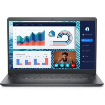 Dell Laptop Dell Vostro 3420, Procesor Intel® Core™ i7-1165G7 (12M Cache, up to 4.70 GHz, with IPU) 14 FHD, 16GB, 512GB SSD, Intel Iris Xe Graphics, Windows 11 Pro, Negru