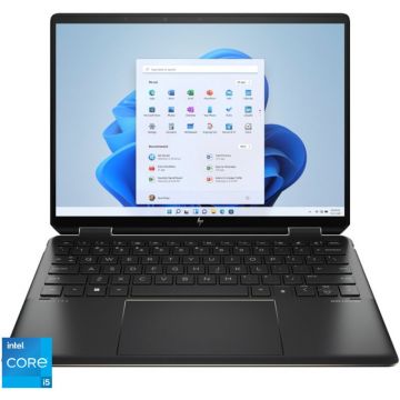HP Ultrabook HP 13.5'' Spectre x360 2-in-1 14-ef0032nn, WUXGA+ IPS Touch, Procesor Intel® Core™ i5-1235U (12M Cache, up to 4.40 GHz, with IPU), 16GB DDR4X, 1TB SSD, Intel Iris Xe, Win 11 Home, Black