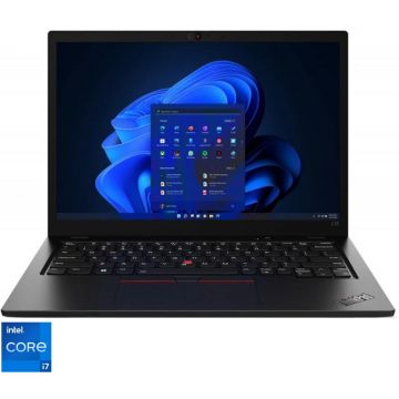 Lenovo Laptop Lenovo 13.3'' ThinkPad L13 Gen 3, WUXGA IPS, Procesor Intel® Core™ i7-1255U (12M Cache, up to 4.70 GHz), 16GB DDR4, 512GB SSD, Intel Iris Xe, Win 11 DG Win 10 Pro, Thunder Black