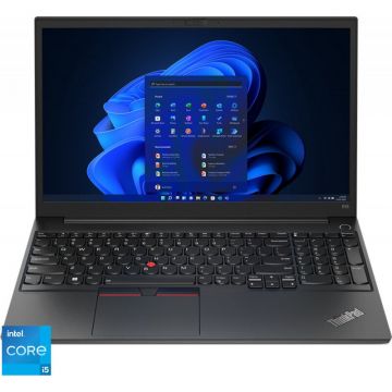 Lenovo Laptop Lenovo 15.6'' ThinkPad E15 Gen 4, FHD IPS, Procesor Intel® Core™ i5-1235U (12M Cache, up to 4.40 GHz, with IPU), 16GB DDR4, 512GB SSD, Intel Iris Xe, Win 11 Pro, Black