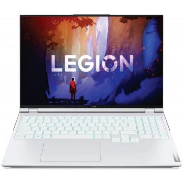 Lenovo Laptop Lenovo Gaming 16'' Legion 5 Pro 16ARH7H, WQXGA IPS 165Hz G-Sync, Procesor AMD Ryzen™ 5 6600H (16M Cache, up to 4.5 GHz), 16GB DDR5, 512GB SSD, GeForce RTX 3060 6GB, No OS, Glacier White