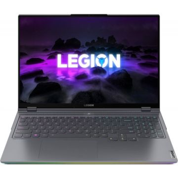 Lenovo Laptop Lenovo Gaming 16'' Legion 7 16ACHg6, WQXGA IPS 165Hz G-Sync, Procesor AMD Ryzen™ 9 5900HX (16M Cache, up to 4.6 GHz), 32GB DDR4, 2x 1TB SSD, GeForce RTX 3080 16GB, No OS, Storm Grey