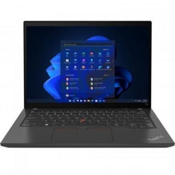 Lenovo Laptop Lenovo ThinkPad T14, 14inch WUXGA, Intel Core i7-1255U, 16GB RAM, 1TB SSD, Windows 11 DG, Negru