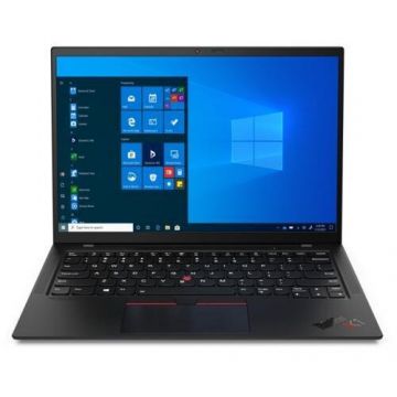 Lenovo Laptop Lenovo ThinkPad X1 Carbon 9th Gen, Intel Core i7-1165G7, 14inch WUXGA, 16GB RAM, 512GB SSD, Intel Iris Xe Graphics, 4G LTE, Windows 10 Pro, Negru