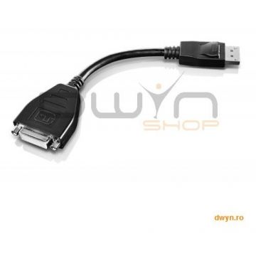 Lenovo LENOVO Cablu adaptor video DisplayPort to Single-Link DVI-D