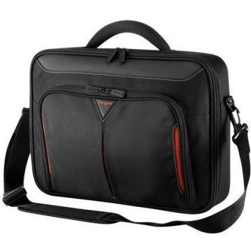 Targus Targus geanta laptop Classic+Clamshell 13-14.1 in/33-35,8cm, negru si rosu