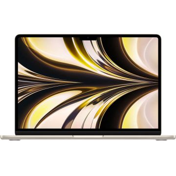 Apple Laptop Apple MacBook Air mly13ze/a, 13.6 inch Retina Display, Apple M2, 8GB RAM, 256GB SSD, macOS Monterey, Auriu