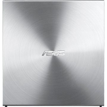 Asus DVD-Writer extern Asus Ultra Thin SDRW-08U5S, suport M-disc, compatibil Mac OS, DVD-RW 8x, Argintiu