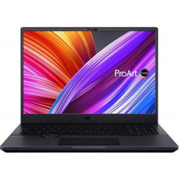 Asus Laptop Asus ProArt StudioBook Pro 16 OLED H7600ZW, 16 inch 4K, Intel Core i9-12900H, 32GB RAM, 1TB SSD, nVidia GeForce RTX 3070 Ti 8GB, Windows 11 Pro, Negru