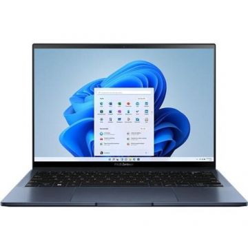 Asus Laptop ASUS Zenbook S 13 OLED UM5302TA, 13.3 inch 2.8K Touch, AMD Ryzen 7 6800U, 16GB RAM, 1TB SSD, AMD Radeon 680M, Windows 11 Pro, Albastru