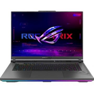 Asus Laptop Gaming Asus ROG Strix G16 G614JI, Intel Core i9-13980HX, 16 inch QHD+, 32GB RAM, 1TB SSD, nVidia RTX 4070 8GB, No OS, Negru-Verde