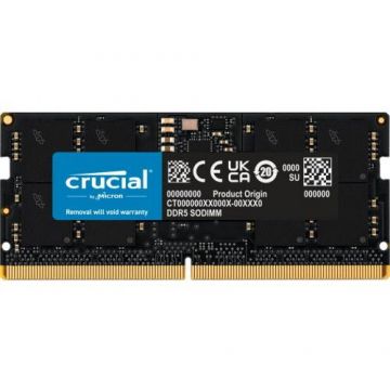 CRUCIAL Memorie SO-DIMM Crucial CT16G48C40S5, 16GB, DDR5-4800Mhz, CL40