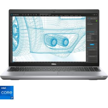 Dell Laptop Dell Latitude 5421 cu procesor Intel Core i7-11850H, 14inch Full HD, 16GB, 512GB SSD, NVIDIA GeForce MX450 2GB, Ubuntu, Gri