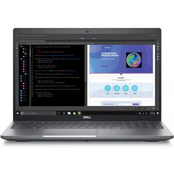 Dell Laptop Dell Precision 3580, 15.6 inch FHD, Intel Core i7-1360P, 16GB RAM, 512GB SSD, nVidia RTX A500-4GB, Windows 11 Pro, Gri