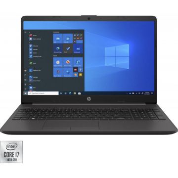 HP Laptop HP 15.6 250 G8, HD, Procesor Intel® Core™ i7-1065G7 (8M Cache, up to 3.90 GHz), 8GB DDR4, 256GB SSD, Intel Iris Plus, Windows 10 Pro, Dark Ash Silver