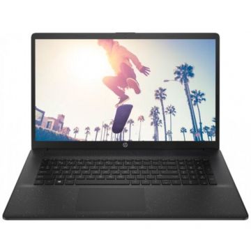 HP Laptop HP 17-cn2008nq, 17.3 inch FHD, Intel Core i7-1255U, 8GB RAM, 512GB SSD, nVidia GeForce MX550 2GB, Free DOS, Negru