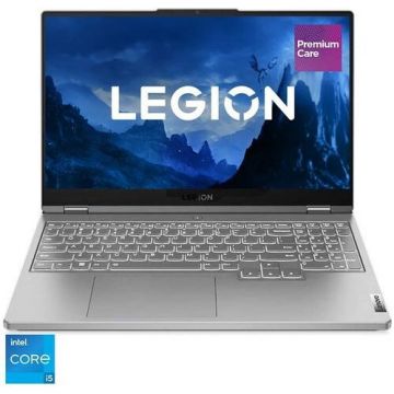 Lenovo Laptop Gaming Lenovo Legion 5 15IAH7 Intel Core i5-12500H, 15.6 inch FHD, 16GB RAM, 512GB SSD, nVidia GeForce RTX 3050 Ti 4GB, Free DOS, Gri