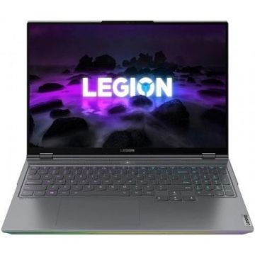 Lenovo Laptop Gaming Lenovo Legion 7, 16 inch WQXGA, AMD Ryzen 9 5900HX, 32GB RAM, 2x1TB SSD, GeForce RTX 3080 16GB, Free Dos, Gri