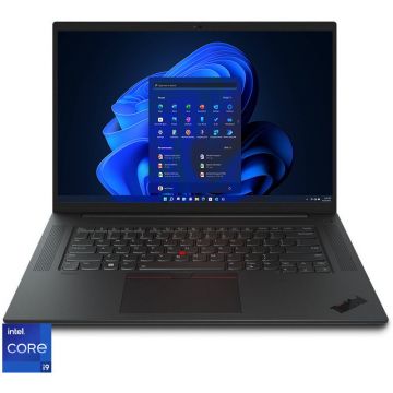 Lenovo Laptop Lenovo 16'' ThinkPad P1 Gen 5, WQXGA IPS 165Hz, Procesor Intel® Core™ i9-12900H (24M Cache, up to 5.00 GHz), 16GB DDR5, 512GB SSD, RTX A5500 16GB, Win 11 DG Win 10 Pro, Black